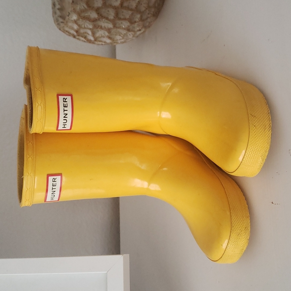 KIDS Yellow Hunter Rain Boots